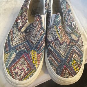 Vans Multicolor Patterned Slip-On Sneakers